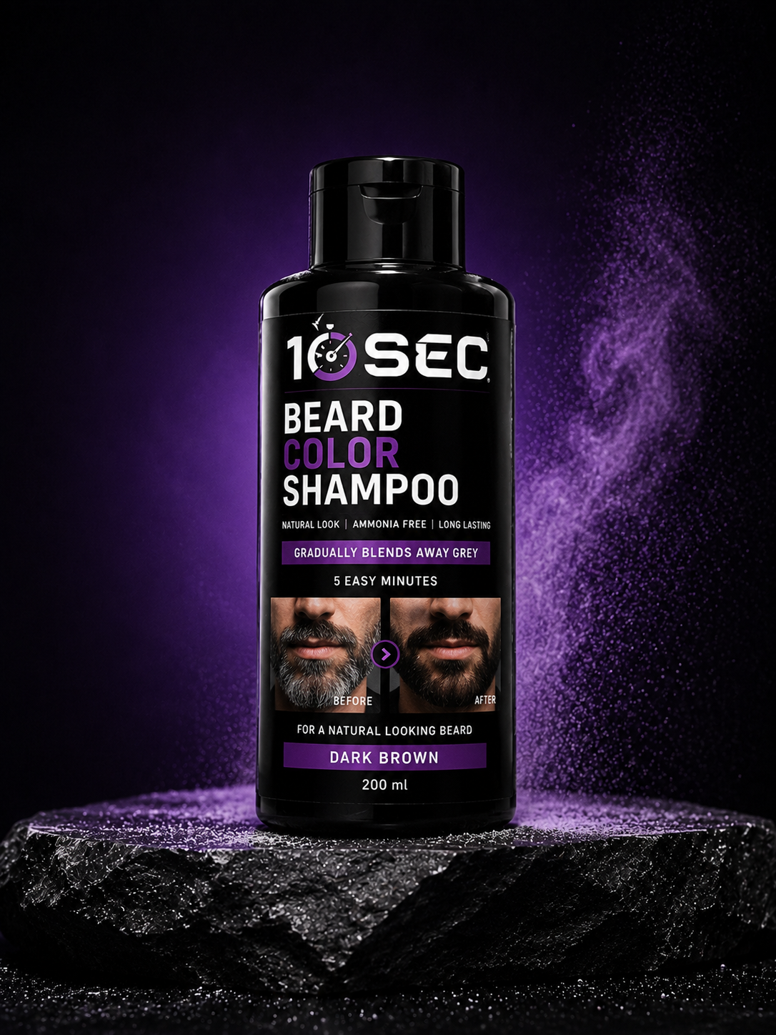 Beard color shampoo